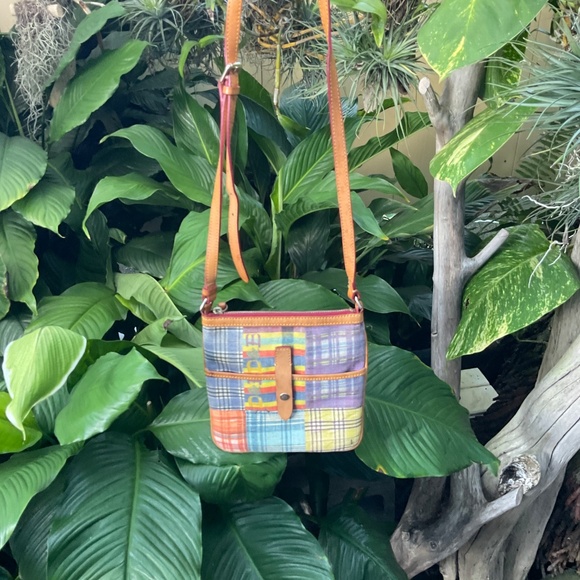 Dooney & Bourke Patchwork Picnic Crossbody Purse - Picture 2 of 8